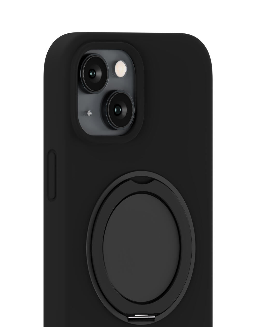 Silicone Stand iPhone cover - Black